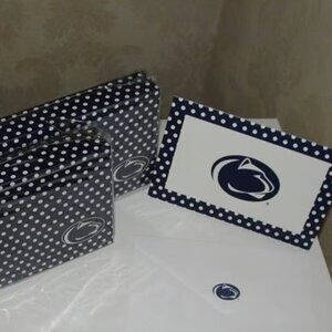 2 Boxes PENN STATE Nittany Lion Note Cards set w/ envelopes 8 cards per box